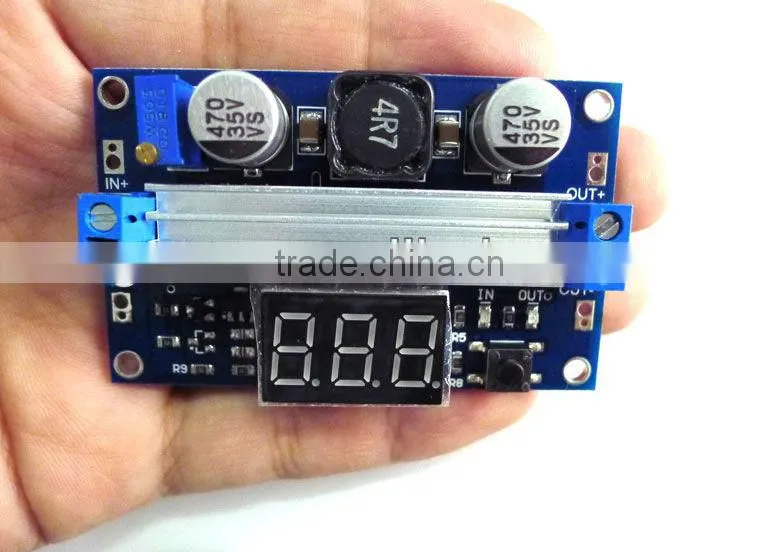 step-up power adapter,DC DC Power converter 3-33v to 3.5-55V with LED display voltage Adjustable