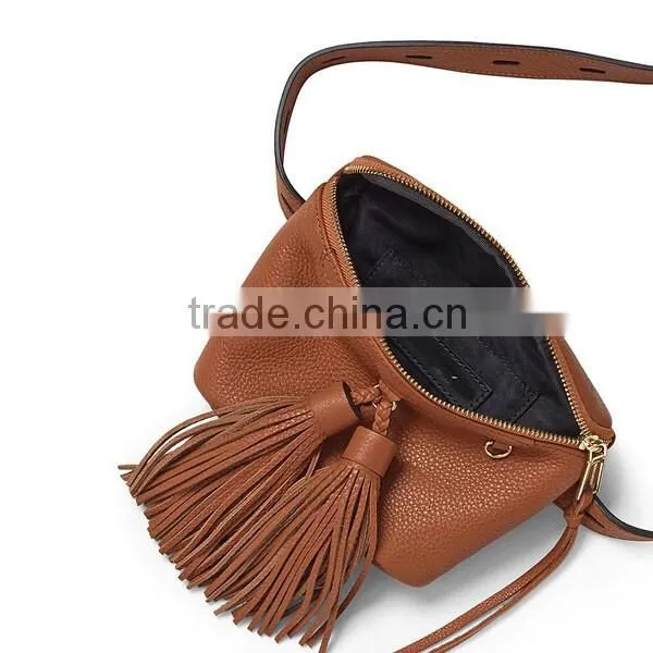 Factory Directly Genuine Leather Bag Leather Belt Bag for Woman