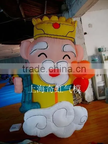 colorful durable christmas socking modeling inflatable advertising for festival and party