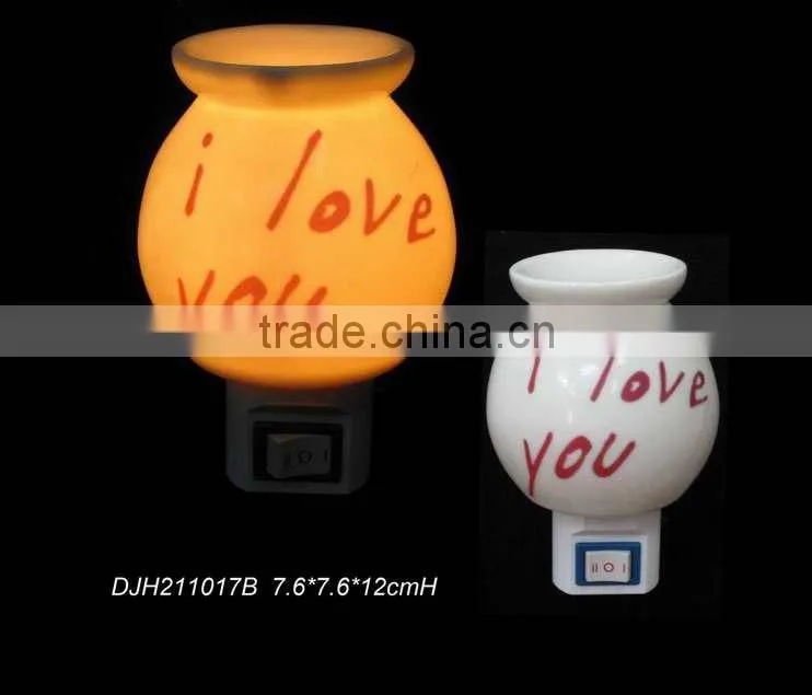 QiHe plug in scented fragrance oil tart warmer burner night light