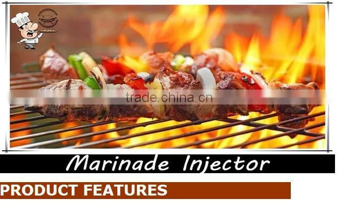Sell well Zhejiang 4-Ounce stainless steel barbecue marinade injector flavor injector