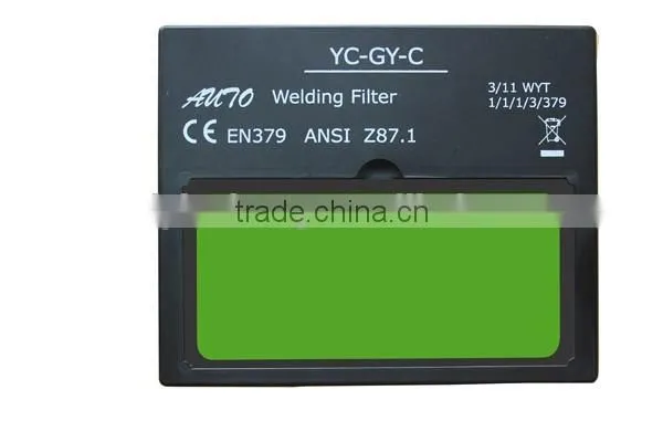 Welding helmet with battery replaceable