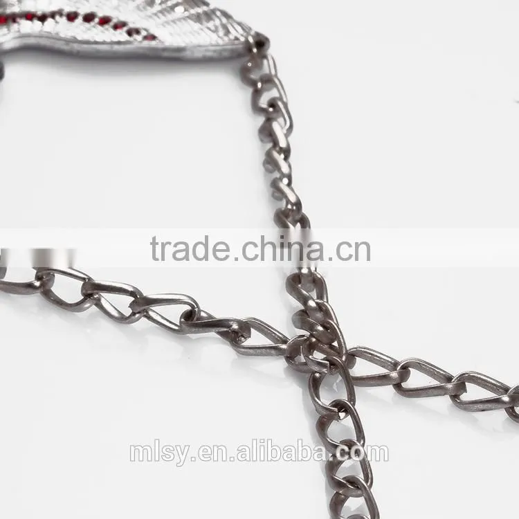 Beautiful eagle necklace chain types for garments Brightness F1-80010