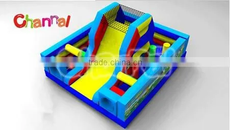 Commercial indoor kids inflatable obstacle interactive games