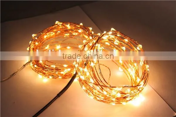 warm white string led christmas lights with remote