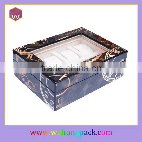 Unfinished Wood Watch Box Small & Travel Automatic Watch Box Case Design