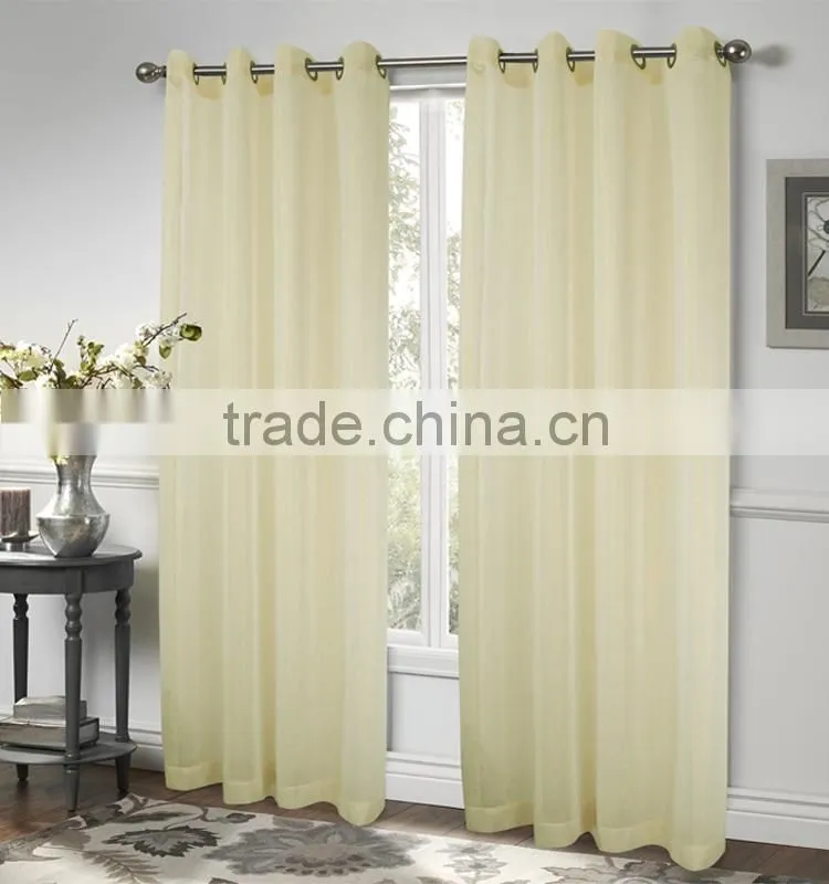 HLHT BSCI certification sheer window treatment chiffon curtain