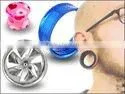 White howlite saddle ear plug