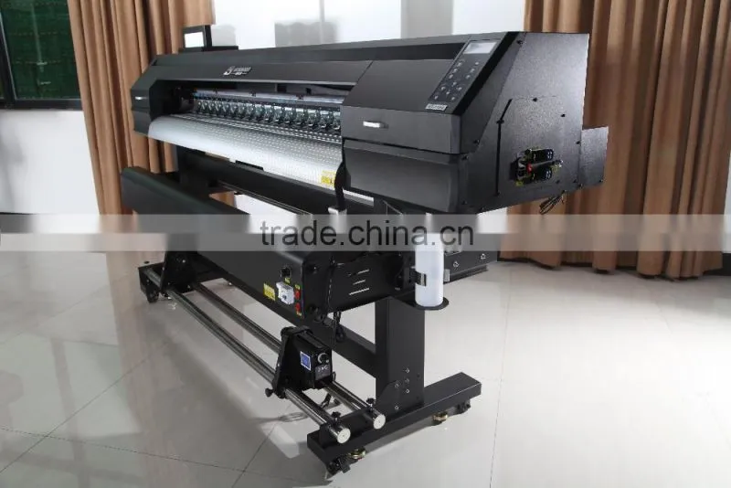 Cheap 1.8m large format dye sublimation inkjet printer with double 5113 print head for sale in china