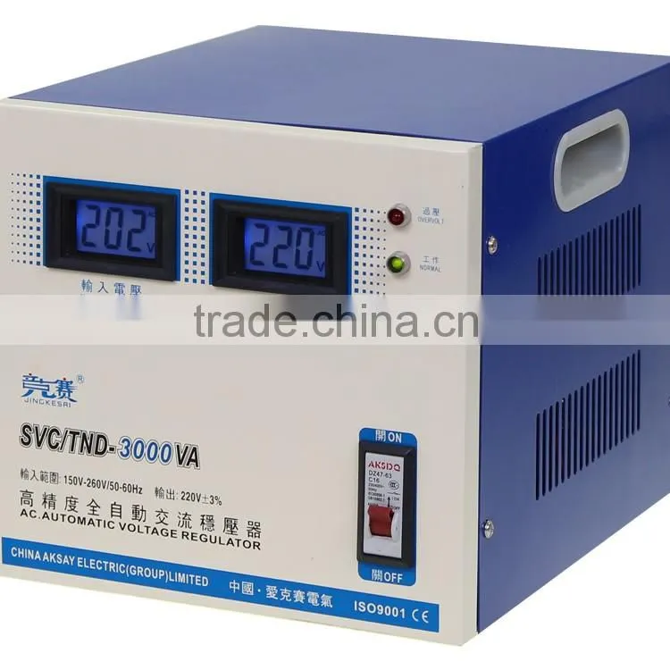 Hot AVR Single Phase High Precision Lighting 220V 50 Hz Voltage Stabilizer for Home Made in China