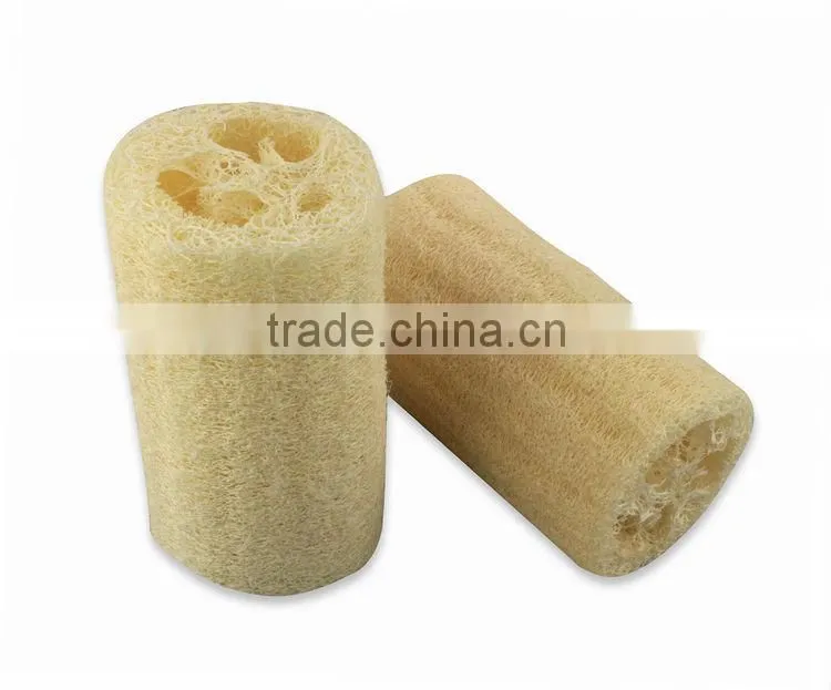 Natural loofah bath scrubber