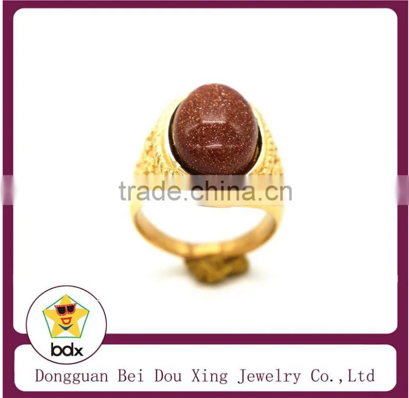 new products 2015 stainless steel rings, charm stone fashinale gold plated ring
