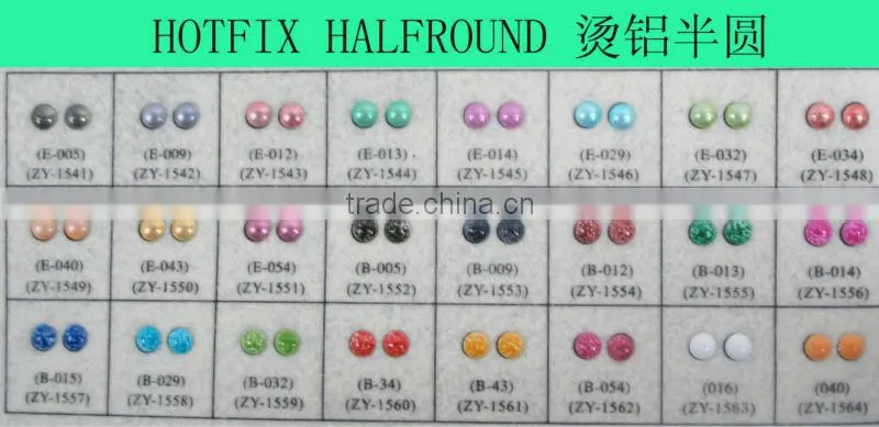 hotfix half round dome neon color hot fix dome studs hot fix rhinestuds