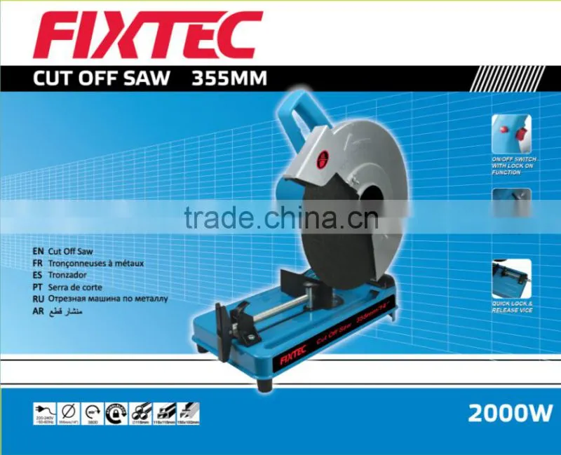FIXTEC 355mm 2000W electric mini metal cut of saw machine