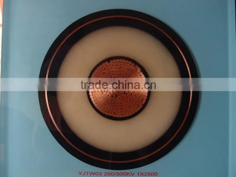 500kV Longitudinal Water-resistant Power Cable of XLPE Insulated Corrugated Aluminum-sheathing PE Sheathed Power Cable