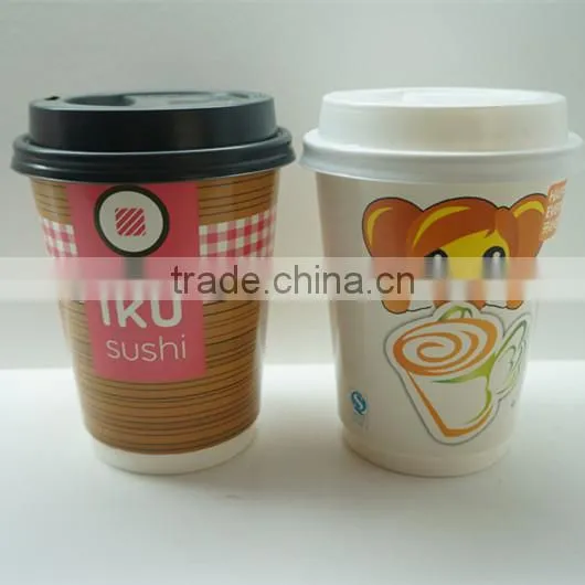 Disposable 12Oz Paper Coffee Double Wall Cups