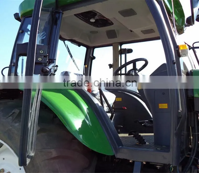 Africa hot selling DQ804B 80HP 4WD wheel farm tractor with Cabin