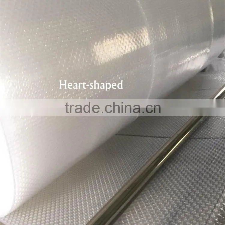 Factory directly sale high quality New Arrival Heart-shaped Air Bubble Packaging Wrap