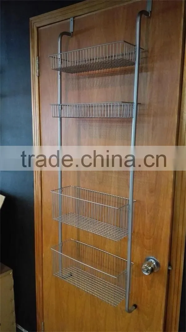 4 Tiers Metal Over the Door Haning Storage shelf