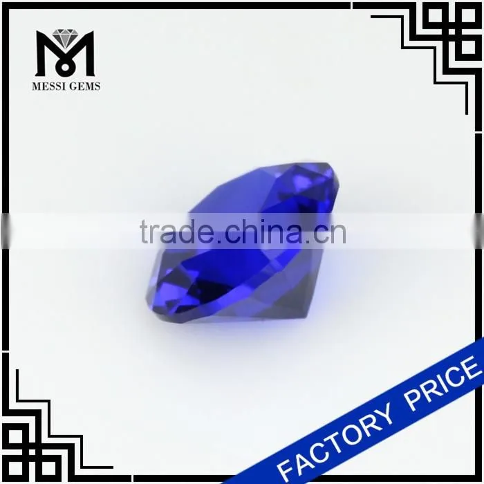 synthetic diamond cut nano gem for jewelry blue sapphire