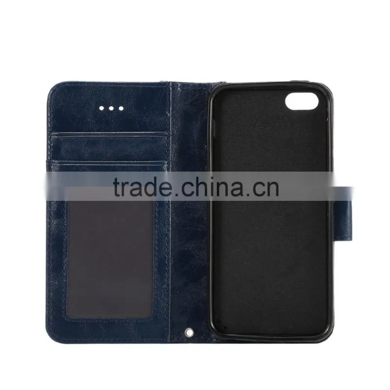 In Stock Leather Case Luxury Leather Mobile Phone Case Stand Leather Case for iphone