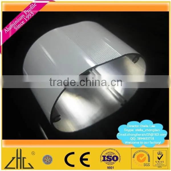 Wow!! Extruded aluminium profile with wooden grain surface/oval aluminium pipe factory/ aluminium wood grain finish OEM supplier