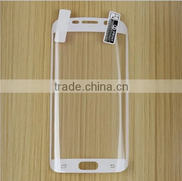 China supplier anti shatter TPU gel silicon screen protector for mobile phone for S6 EDGE