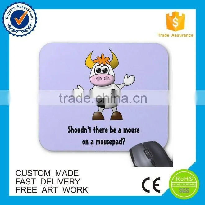 Eco-friendly cartoon feature custom gaming mouse pads