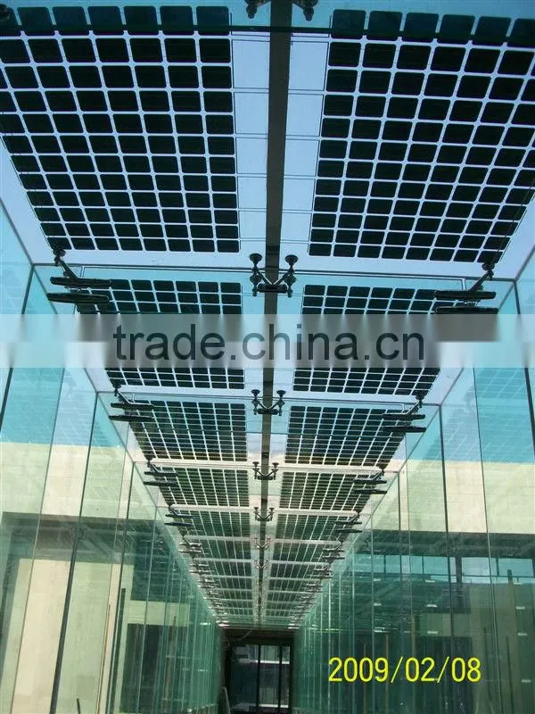 Transparent BIPV Solar Panel 180W 200W 300W