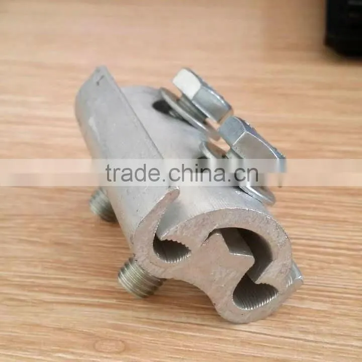 Parallel Groove clamps / wire groove connector / guy cable pg Clamp with two bolts overhead cable clamp