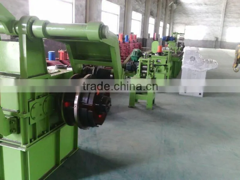 galvanized steel flat bar uncoiler, chamfering and deburring, recoiler machine