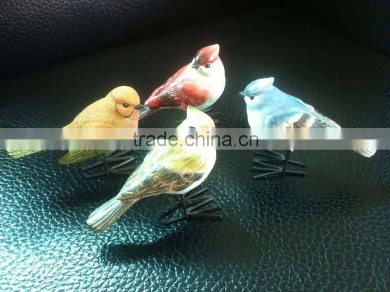 Polyresin little bird decoration