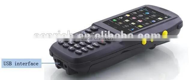 Handheld Industrial Android PDA Support RFID Reader,1D / 2D Barcode Scanner,GPRS,3G,Wifi,Bluetooth,Camera