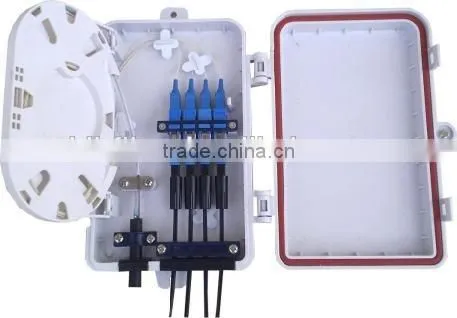 Optical fiber waterproof terminal box with 4 port