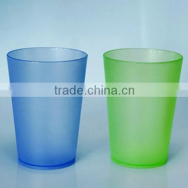 300ml frosted plastic coffee cups mugs for party