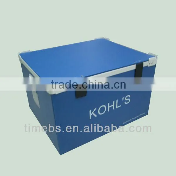 Corrugated plastic storage box