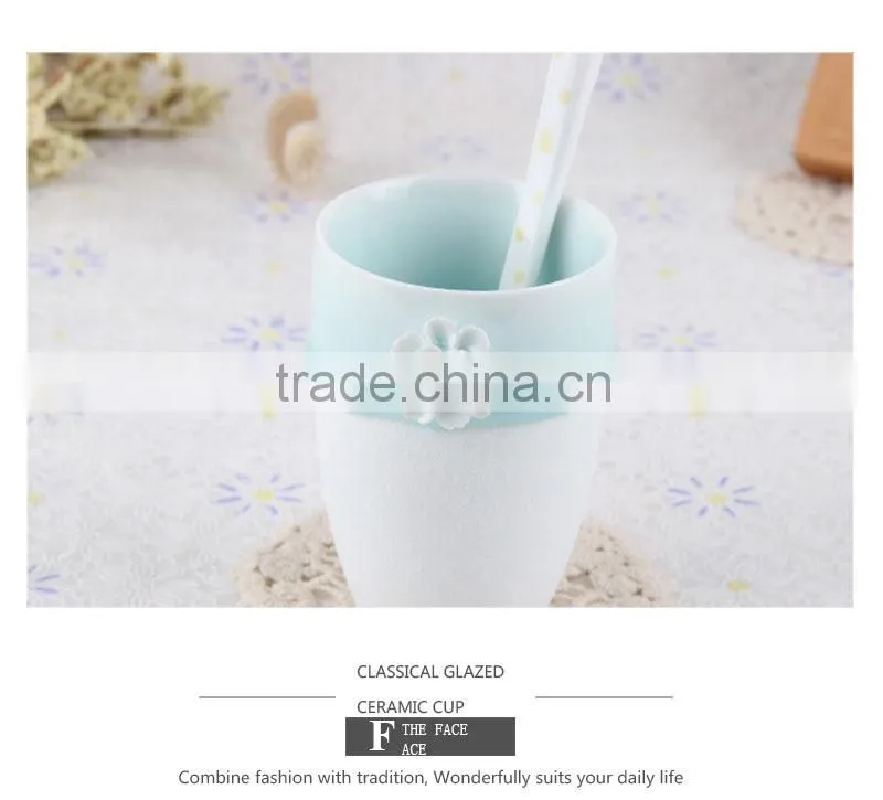 New product unusual blown and blue ceramic cups and mugs CC-C077