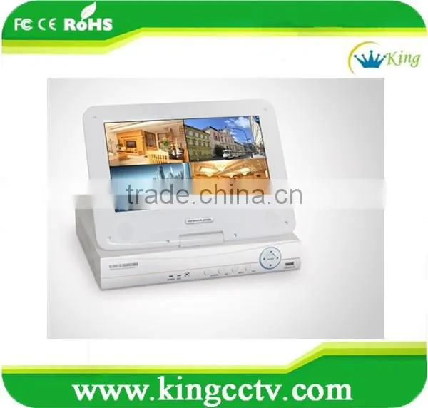 8channel 10.1inch AHD / NVR / DVR With Built-in LCD Monitor