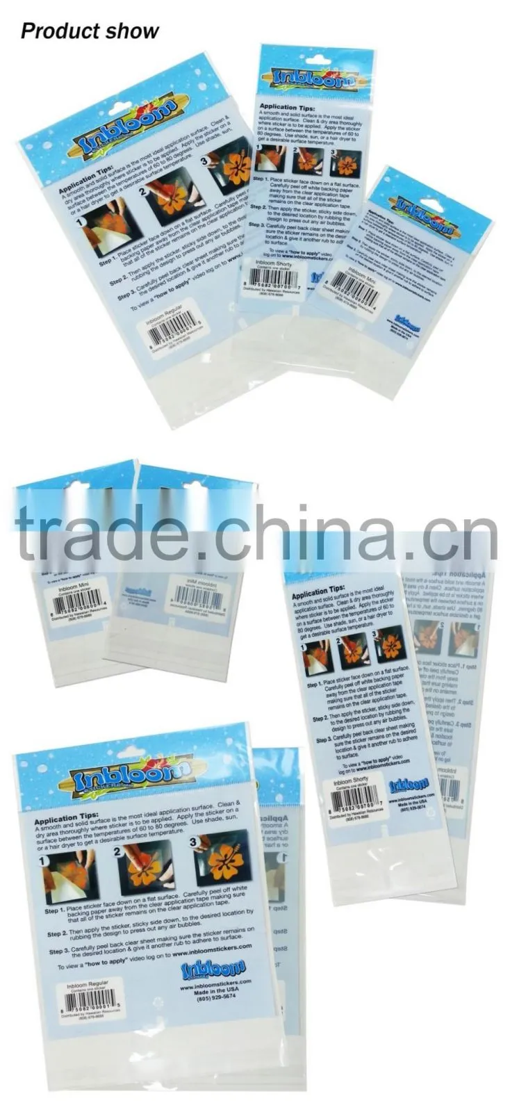 CMYK Printing BOPP Header Self Adhensive Seal Bag with Hanging Hole & Sealing Tape