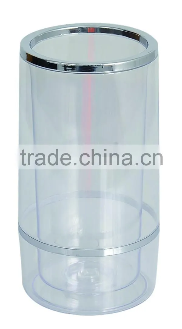 Double Wall Plastic Ice Bucket Wine Cooler