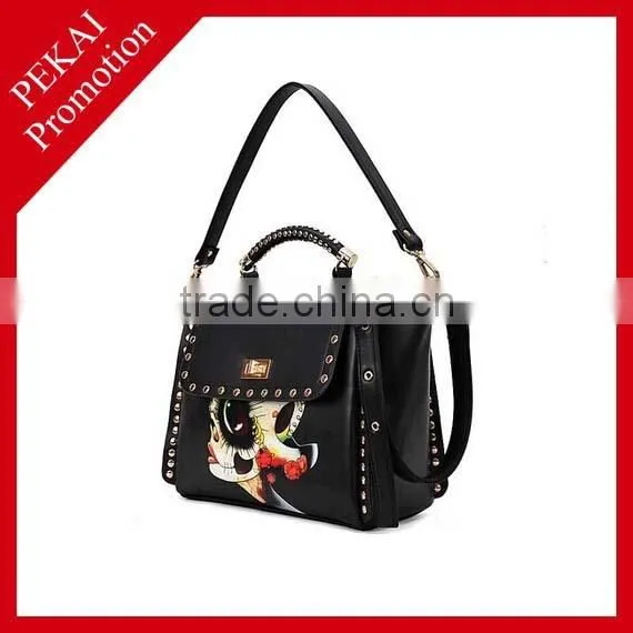 Customized promotional printed striped fashion bags