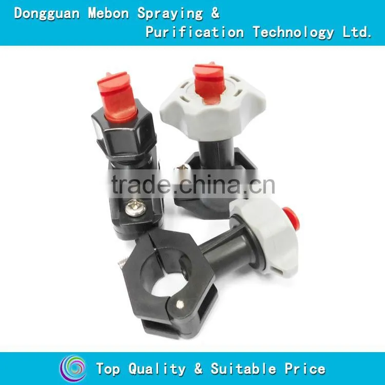 Quick detachable toggle clamp flat fan jet nozzle