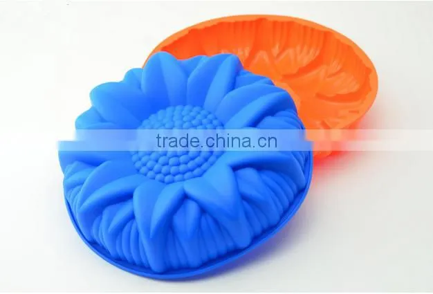 Sunflower shaped cake decorating tools silicone cheese pan ,cake pan ,soap mold