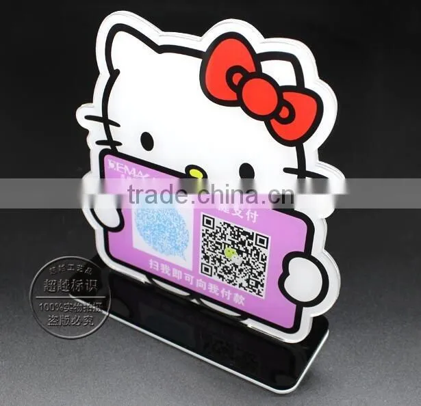 wholesale custom acrylic table payment sign