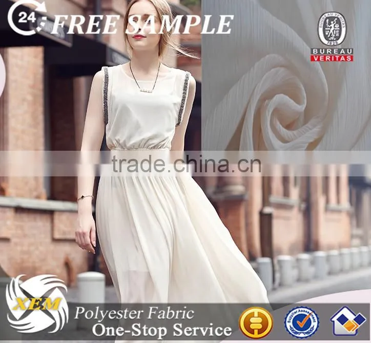 Fashion pearl chiffon fabric for party