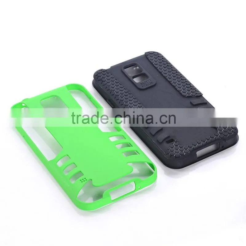 wholesale football texture cases for samsung galaxy s5, pc+tpu rocket green samsung galaxy cases