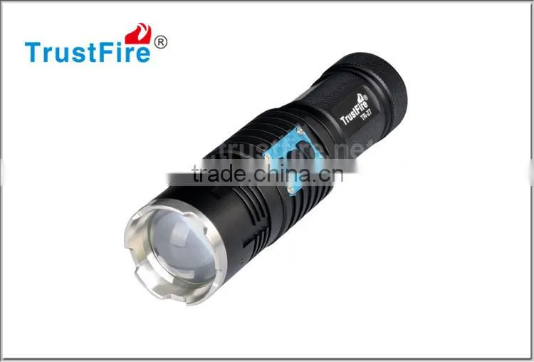 New style focusing flashlight TrustFire hand rechargeable flashlight Z7 550LM zoomable led flashlight