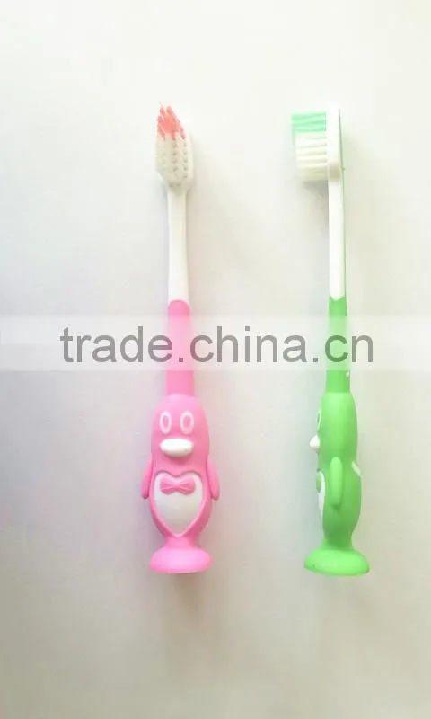 OEM best selling China wholesale oem kids toothbrush with suction cup