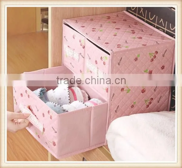 Sweet non woven foldable closet drawer storage box