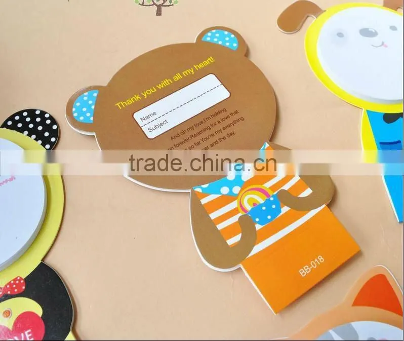 square memo pad adhesive note block woodfree paper